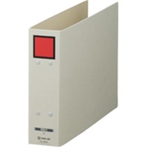 【送料無料】(まとめ) キングジム 保存ファイルドッチ 4085 A4E 50mm 灰／赤[×10セット]　おすすめ 人..