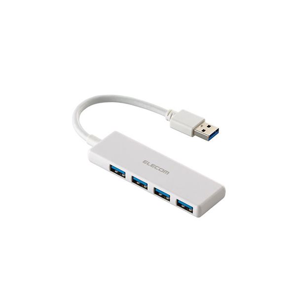 【おすすめ・人気】エレコム USB 5Gbpsハブ 4ポート ホワイト U3H-H040WH|安い 激安 格安
