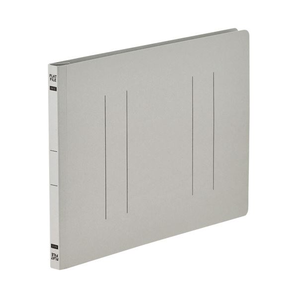 【送料無料】(まとめ) TANOSEEフラットファイルE(エコノミー) A4ヨコ 150枚収容 背幅18mm グレー1セット(100冊:10冊×10パック) [...