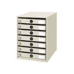 【送料無料】コクヨ 鍵付きレターケース レターガード A4タテ 7段 ライトグレー LC-K7M 1台 おすすめ 人気 安い 激安 格安 おしゃれ 誕生日 プレ...