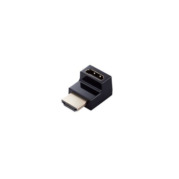 【おすすめ・人気】エレコム HDMI L字型アダプター(タイプA-タイプA)スリム 上向き AD-HDAABS01BK|安い 激安 格安