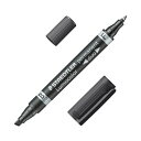 【送料無料】(まとめ) ステッドラー 油性マーカー ルモカラーデュオ 太書きB(1.5~4.0mm)/F(0.6mm) ブラック 348 B-9 1セット(10...