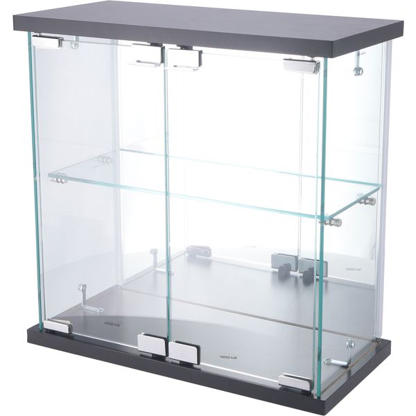 【おすすめ・人気】卓上ガラスコレクションケース BK ブラック 組立品【代引不可】|安い 激安 格安