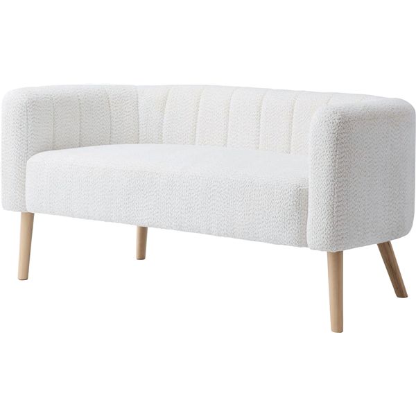 【おすすめ・人気】ソファー ホワイト （約W142×D72×H67×SH44cm） 組立式【代引不可】|安い 激安 格安