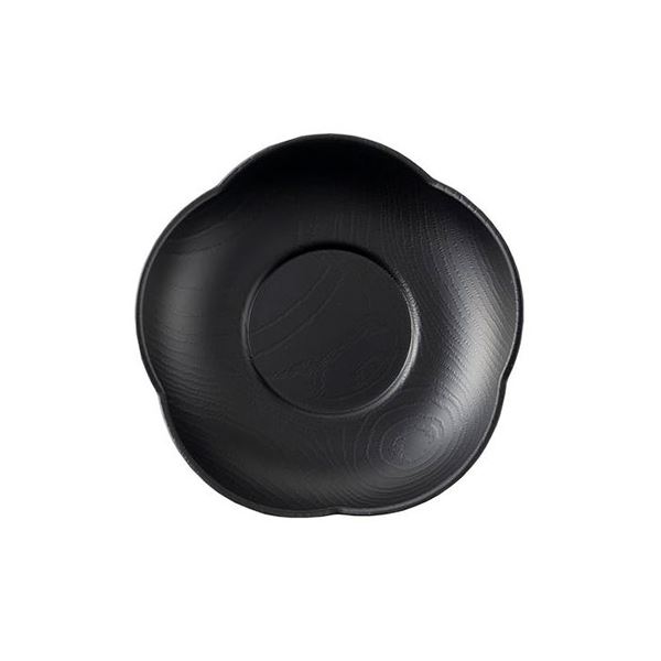 【おすすめ・人気】【10セット】 アサヒ興洋 塗茶托 梅型 ブラック MMT04603X10|安い 激安 格安