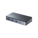 【おすすめ・人気】サンワサプライ USB Type-Cドッキングステーション HDMI/VGA・2画面出力対応 ブラック USB-CVDK19|安い 激安 格安