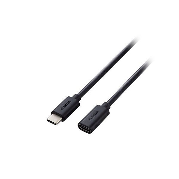 【おすすめ・人気】【3本セット】 エレコム USB2.0延長ケーブル C-Cメスタイプ USB PD対応 ノーマル 2.0m ブラック MPA-ECC20BKX3|安い 激安 格安