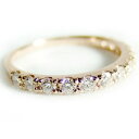 【送料無料】ダイヤモンド リング ハーフエタニティ 0.5ct K18 ピンクゴールド 12.5号 0.5カラット エタニティリング 指輪 鑑別カード付き おすすめ 人気 安い 激安 格安 おしゃれ 誕生日 プレゼント ギフト 引越し 新生活 ホワイトデー