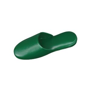 【おすすめ・人気】（まとめ）高周波レザースリッパ グリーン 10足|安い 激安 格安
