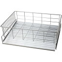 【おすすめ・人気】〔3個セット〕 水切りラック 水切りかご 約幅43.5cm 日本製 ステンレス 防滑 パール金属 水切りバスケット シンク 流し台|安い 激安...