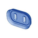 【おすすめ・人気】(まとめ)サンワサプライ プラグ安全カバー TAP-PSC5N 2P用 6個 【×5セット】|安い 激安 格安(2)