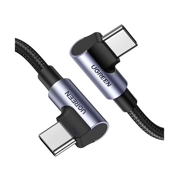 【おすすめ・人気】ユーグリーン USB-C to USB-C 両端L字 急速充電ケーブル 100W 2m 70698 1本|安い 激安 格安