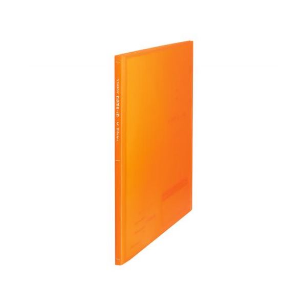 【おすすめ・人気】（まとめ） ビュートンジャパン クリヤーブックネームイン 20ポケット オレンジ A4..