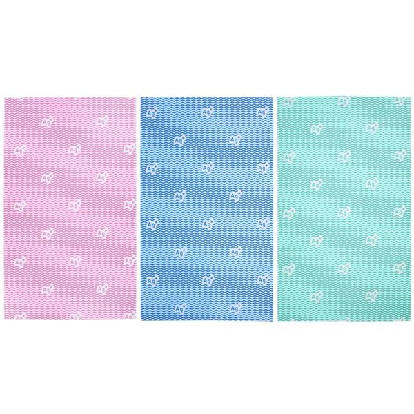 【おすすめ・人気】〔5個セット〕 キッチンクロス 約35×60cm ピンク ブルー グリーン 3枚入 厚手タイプ..