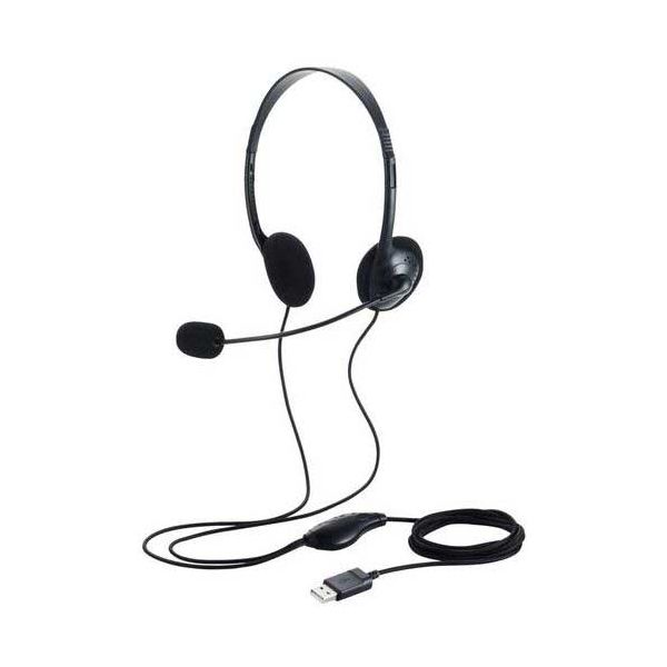 【おすすめ・人気】両耳USBヘッドセットHS-HP14SUBK|安い 激安 格安