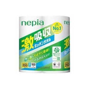【おすすめ・人気】【まとめ】 王子ネピア ネピア激吸収キッチンタオル2ロール 【×5セット】|安い 激安..