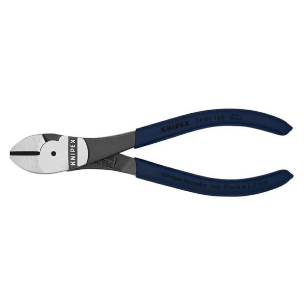 【おすすめ・人気】KNIPEX クニペックス 限定品 強力型斜ニッパー 硬線用 160mm プラスティックコーティングハンドル スティールブルー 7401-16...