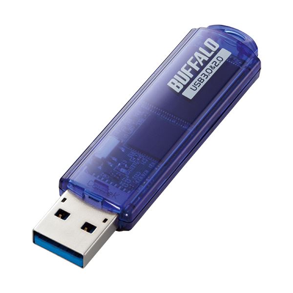【送料無料】(まとめ) バッファロー USB3.0対応USBメモリー スタンダードモデル 32GB ブルー RUF3-C32GA-BL 1個[×3セット] おすすめ 人気 安い 激安 格安 おしゃれ 誕生日 プレゼント ギフト 引越し 新生活 ホワイトデー