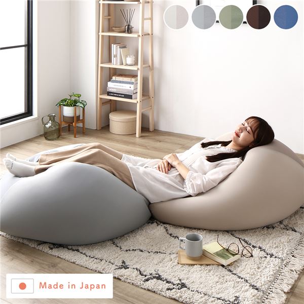 【おすすめ・人気】ビーズクッション キューブ型 〔2個セット グレー・グレージュ〕 洗えるカバー クッション オットマン 座椅子 足置き 四角型 ビッグ クッシ...