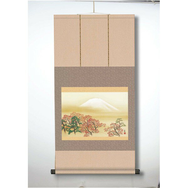 【おすすめ・人気】〔 横山大観生誕150年 〕 富士図 富士絵画 高精彩特色技術絵 横山大観 霊峰富士 掛軸 尺三 日本心神|安い 激安 格安