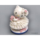 【おすすめ・人気】HeLLo Kitty ハローキティ レースドール/陶製人形 【ホワイト】 磁器 高さ14×ベース径11cm 日本製【代引不可】|安い 激安 格安