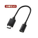 【送料無料】10個セット サンワサプライ TypeCUSB2.0microB変換アダプタケーブル AD-USB25CMCB AD-USB25CMCBX10 おすすめ 人気 安い 激安 格安 おしゃれ 誕生日 プレゼント ギフト 引越し 新生活 ホワイトデー(2)