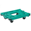 【おすすめ・人気】【2個セット】 RSキャリー/物流機器 【56・37 3インチ エラストマー車】 グリーン 自在×2 固定×2 静音キャスター仕様【代引不可】...