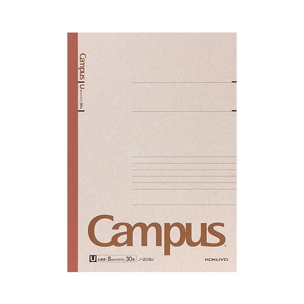 【おすすめ・人気】(まとめ) コクヨ キャンパスノート(太横罫) A4 U罫 30枚 ノ-203U 1セット(10冊) 【×..