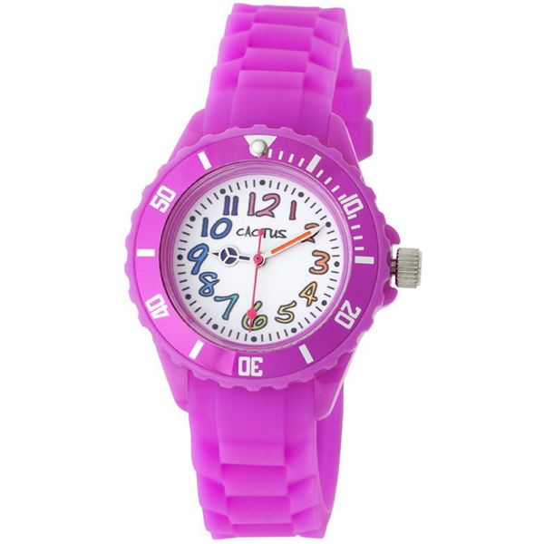 CACTUS(カクタス) キッズ腕時計 カラフルインデックス ピンク CAC-62-M05　おすすめ 人気 安い 激安 格安 おしゃれ 誕生日 プレゼント ギフト 引越し 新生活 ホワイトデー