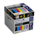 【おすすめ・人気】(まとめ) ワールドビジネスサプライ Luna Life エプソン用 互換インクカートリッジ IC6CL50 ブラック1本おまけ付き 7本パッ...