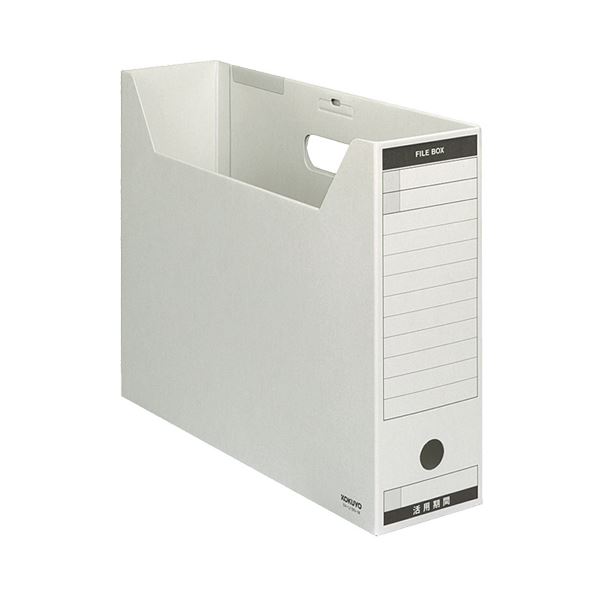 【おすすめ・人気】(まとめ) コクヨ ファイルボックス-FS(Bタイプ) B4ヨコ 背幅102mm グレー フタ付 B4-LFBN-M 1パック(5冊) 【×2セット】|安い 激安 格安