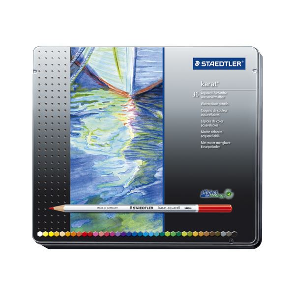 【おすすめ・人気】ステッドラ-日本 カラトアクェレル水彩色鉛筆 36色セット 125 M36|安い 激安 格安