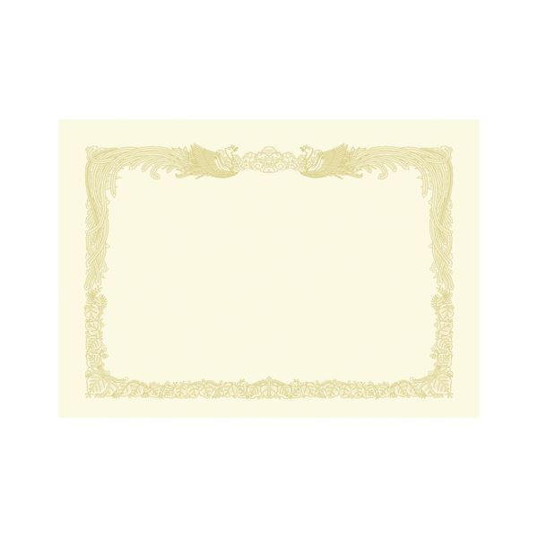 【おすすめ・人気】（まとめ） 厚口OA賞状用紙 クリーム・縦書き 10-1287 10枚入 【×2セット】|安い 激安 格安
