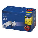 【送料無料】ブラザー工業 TZeテープ ラミネートテープ(黄地/黒字) 24mm 5本パック TZe-651V おすすめ 人気 安い 激安 格安 おしゃれ 誕生日 プレゼント ギフト 引越し 新生活