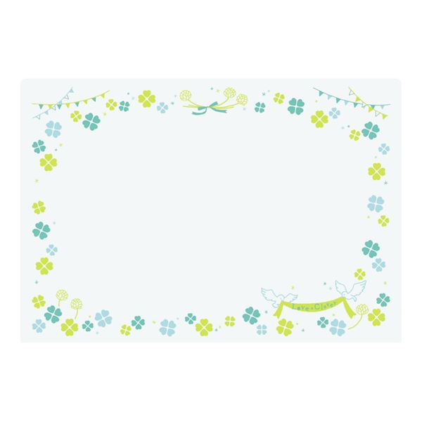 【おすすめ・人気】プリント学習デスクマット 【パステルクローバー】 650mm×450mm 日本製 TM-6545-CL|安い 激安 格安