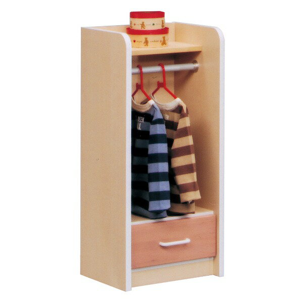 【送料無料】衣類収納 幅40cm×奥行34cm ナチュラル 引き出し収納付 日本製 木製 子供部屋家具 ANJU あんじゅキッズロッカー 完成品 玄関渡し　おすすめ 人気 安い 激安 格安 おしゃれ 誕生日 プレゼント 引越し 新生活 ホワイトデー