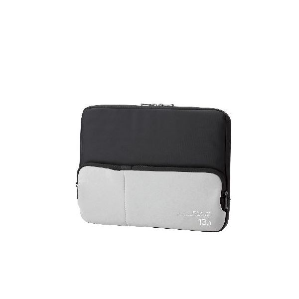 【おすすめ・人気】(まとめ)エレコム ポケット付きPCインナーバッグ BM-IBPT13BK【×2セット】|安い 激安 格安