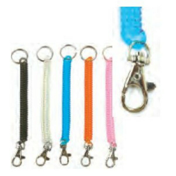 【おすすめ・人気】ナスカンスプリングキーホルダーS　色アソート【12個セット】 630-12|安い 激安 格安