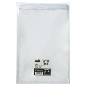 【おすすめ・人気】（まとめ） TANOSEE OPP袋 フタ・テープ付 B5用 195×270+40mm 1パック（100枚） 【×..
