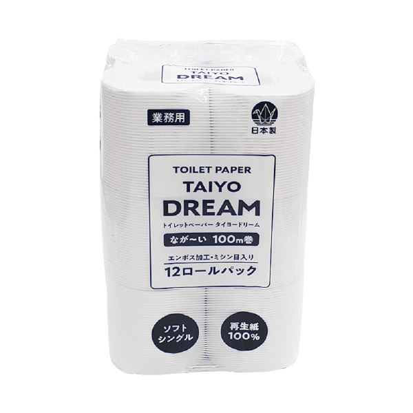 【おすすめ・人気】太洋紙業 タイヨードリーム ホワイト 72ロール(12ロール×6パック)|安い 激安 格安
