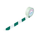 【送料無料】日本緑十字社 ガードテープ(ラインテープ) 白/緑(トラ柄) 50mm幅×100m 148064 1巻 おすすめ 人気 安い 激安 格安 おしゃれ ...