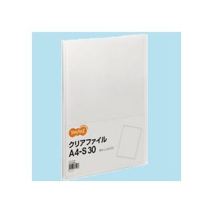 【送料無料】(まとめ) TANOSEE クリアファイル A4タテ30ポケット 背幅17mm クリア 1冊[×30セット]　おすすめ 人気 安い 激安 格安 おしゃれ 誕生日 プレゼント ギフト 引越し 新生活