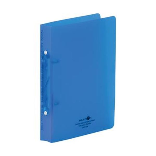 【送料無料】(まとめ) リヒトラブ AQUA DROPsリングファイル(ツイストリング) A5タテ 2穴 150枚収容 背幅32mm 青 F-5006-8 1冊...