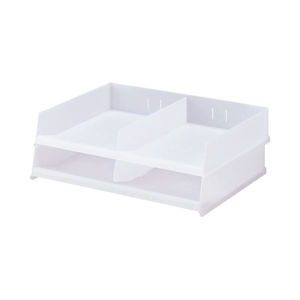 【送料無料】リヒトラブ フリーサイズ レタートレー A4ヨコ 乳白 A-7312-1 1セット(16個:2個×8組) おすすめ 人気 安い 激安 格安 おしゃれ...