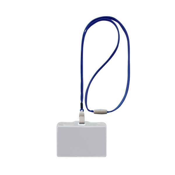 【送料無料】(まとめ) ライオン事務器 つりさげ名札 ヨコ型ソフトタイプ 平ひも ブラック N-73ER 1個[×..