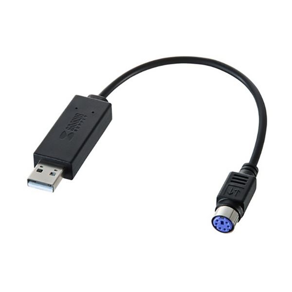 【送料無料】(まとめ) サンワサプライ USB-PS/2変換コンバータ USB(A) オス-ミニDIN6pinメス USB-CVPS5 1本[×5セット]　おすすめ 人気 ..