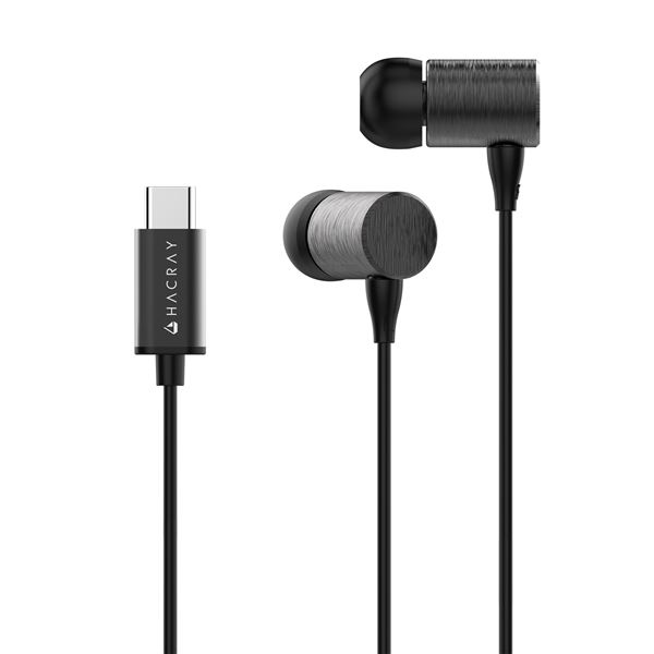 【ポイントアップ中】[送料無料] HACRAY USB Type-C Stereo Earphone ガンメタル　おすすめ AV デジモノ 音響機器 イヤホン ヘッドホン 人気 クチコミ 激安 格安 安い