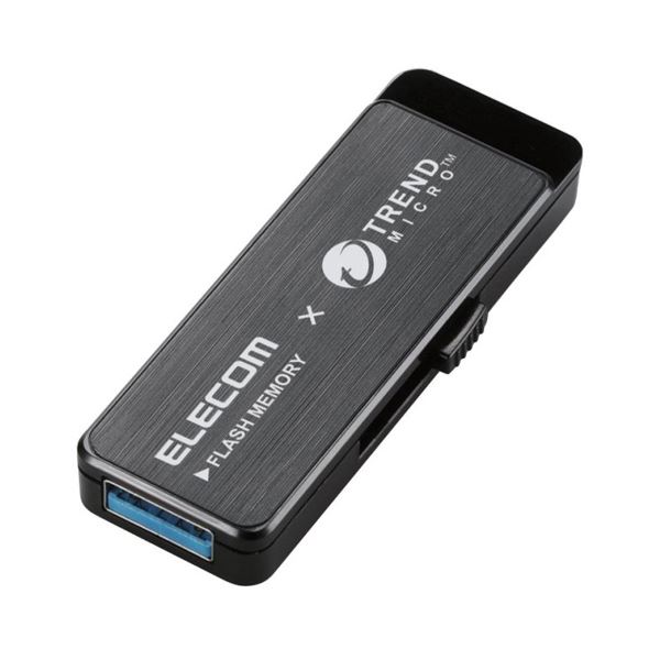 楽天おすすめショップ【送料無料】（まとめ） エレコムウイルス対策USB3.0メモリ（Trend Micro） 16GB ブラック MF-TRU316GBK 1個[×3セット]　おすすめ 人気 安い 激安 格安 おしゃれ 誕生日 プレゼント ギフト 引越し 新生活 ホワイトデー