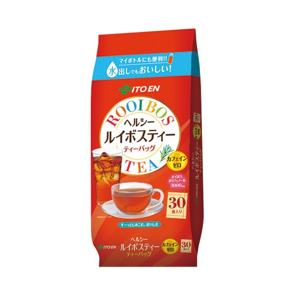 おすすめ・人気の商品■商品内容【ご注意事項】・この商品は下記内容×10セットでお届けします。伊藤園 ヘルシールイボスティーTB 30袋■商品スペックルイボス茶葉100％、すっきりとした清涼感と爽やかなキレ味。カフェインゼロ。●お茶（ティーバッグ）●ひも無ティーバッグ●1L用●水出し／お湯出し●入数：1袋（30バッグ入）●1L用（1バッグにつき）●内容量：1バッグ7g【お支払い方法について】本商品は、代引きでのお支払い不可となります。予めご了承くださいますようお願いします。■送料・配送についての注意事項●本商品の出荷目安は【3 - 6営業日　※土日・祝除く】となります。●お取り寄せ商品のため、稀にご注文入れ違い等により欠品・遅延となる場合がございます。●本商品は仕入元より配送となるため、沖縄・離島への配送はできません。