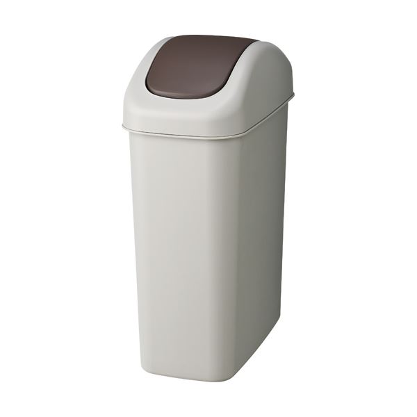 【送料無料】(まとめ) TANOSEE エコダストボックススイング L 27.2L グレー/ブラウン 1個[×5セット]　おすすめ 人気 安い 激安 格安 お..